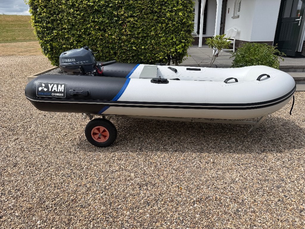 YAM 310 STi-V met Yamaha 6pk en Kalf strandtrailer, Watersport en Boten, Ophalen, Airdeck, 6 pk, Yam
