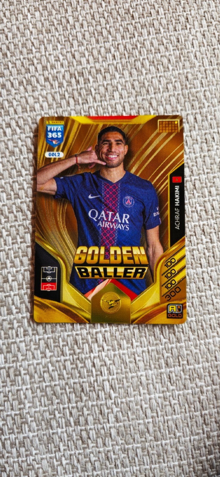 Panini Golden Baller GOL2 Hakimi, Hobby en Vrije tijd, Stickers en Plaatjes, Ophalen of Verzenden, Nieuw
