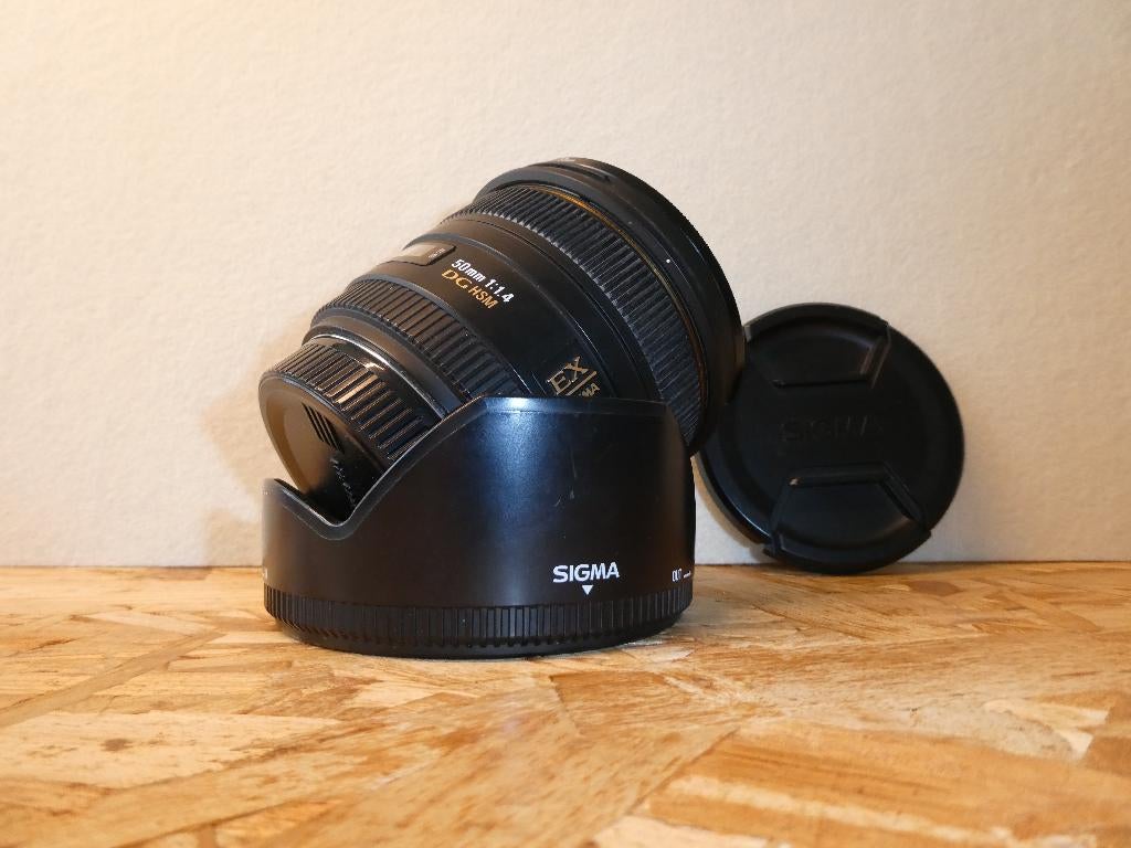 Sigma 50mm f/1.4 EX DG HSM Canon, Audio, Tv en Foto, Fotografie | Lenzen en Objectieven, Zo goed als nieuw, Standaardlens, Ophalen of Verzenden