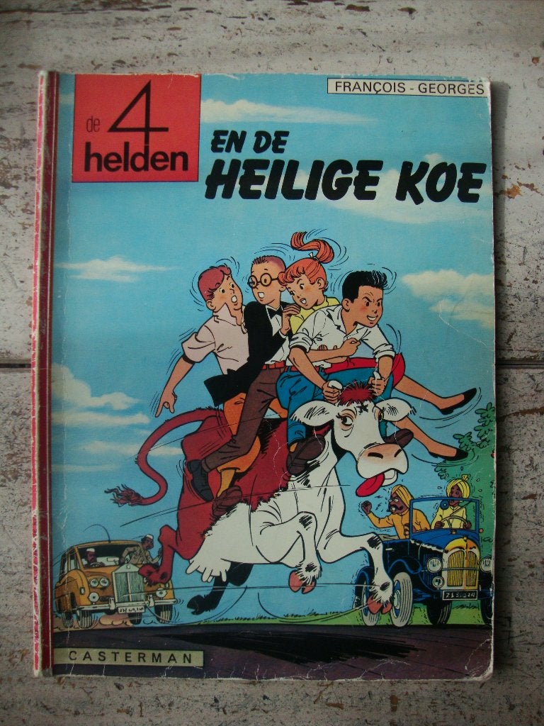 De 4 helden, Gelezen, Eén stripboek, Chaulet, Craenhals, Salma, Ophalen of Verzenden
