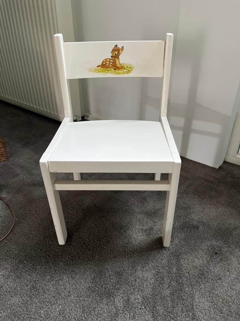 Leuk kinderstoeltje met Bambi-opdruk, Ophalen of Verzenden, Gebruikt, Overige typen