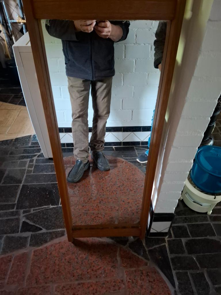 Spiegel 42x120 inclusief lijst, Minder dan 50 cm, Gebruikt, 100 tot 150 cm, Ophalen of Verzenden