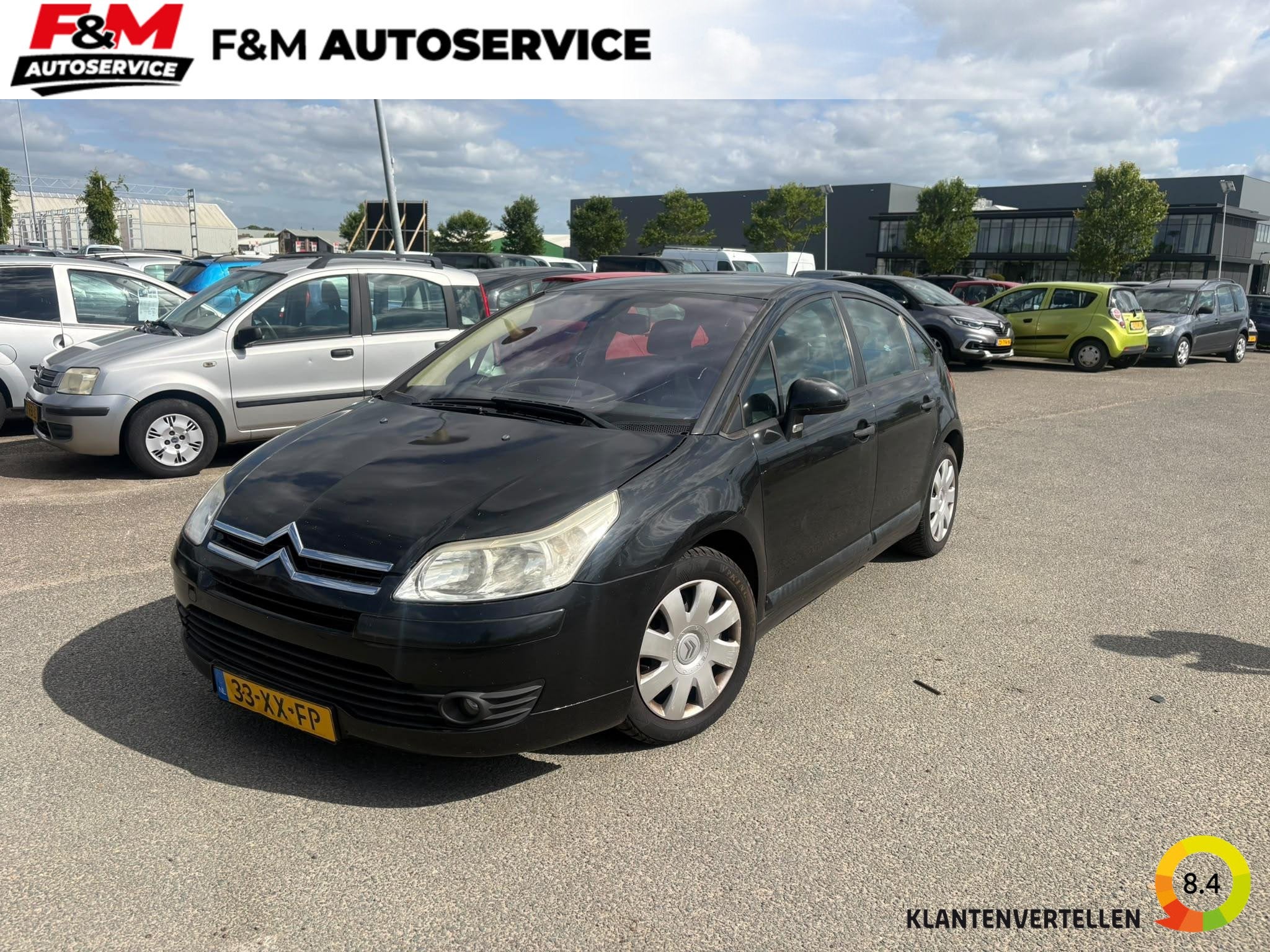 Citroen C4 1.6-16V Image Barst in voorruit! Airco, trekhaak,, Auto's, Voorwielaandrijving, Stof, Gebruikt, 4 cilinders