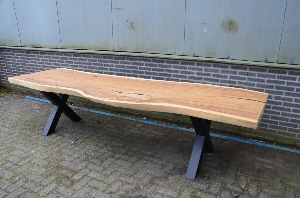 Suar boomstam tafelblad 310 cm, Ophalen of Verzenden, Nieuw, Hout