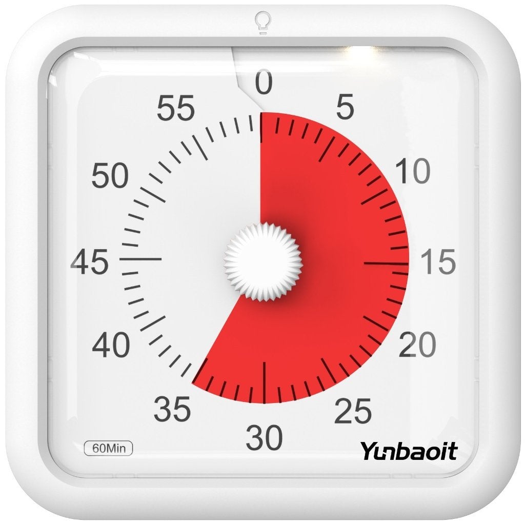 Timer – 60 minuten visuele timer – Groot model 16x16 cm, Nieuw, Ophalen of Verzenden, Nvt, Nvt
