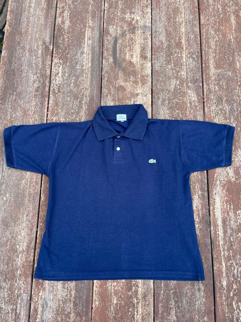 Vintage Lacoste Polo Shirt - Donkerblauw maat M, Verzenden, Gedragen, Maat 48/50 (M), Blauw