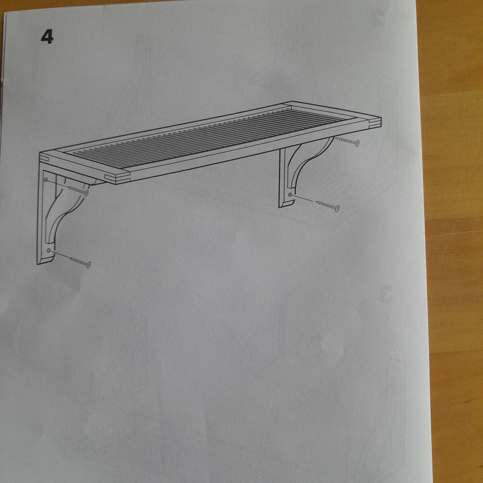 IKEA LILLSVEd plank met beugels, Huis en Inrichting, Ophalen of Verzenden, Nieuw