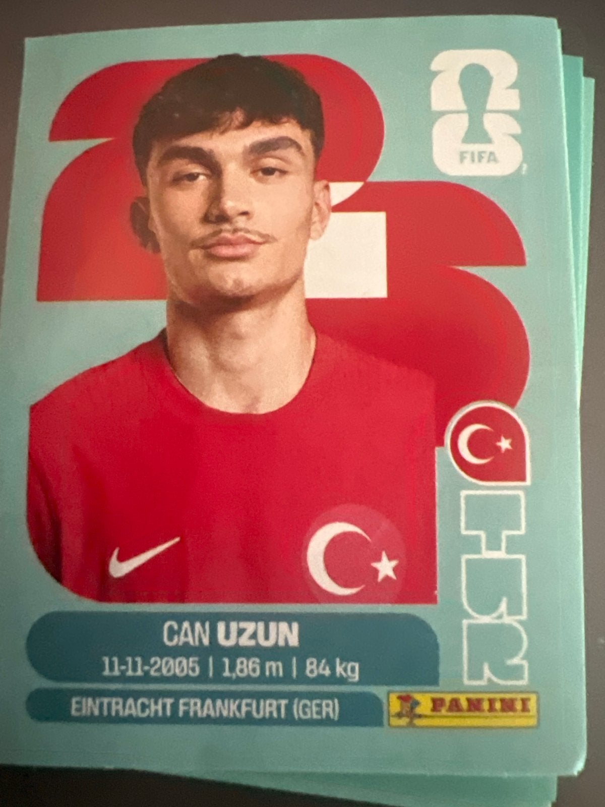 Panini FIFA 26 wk sticker Can Uzun Eintracht Frankfurt, Albert Heijn, Verzenden