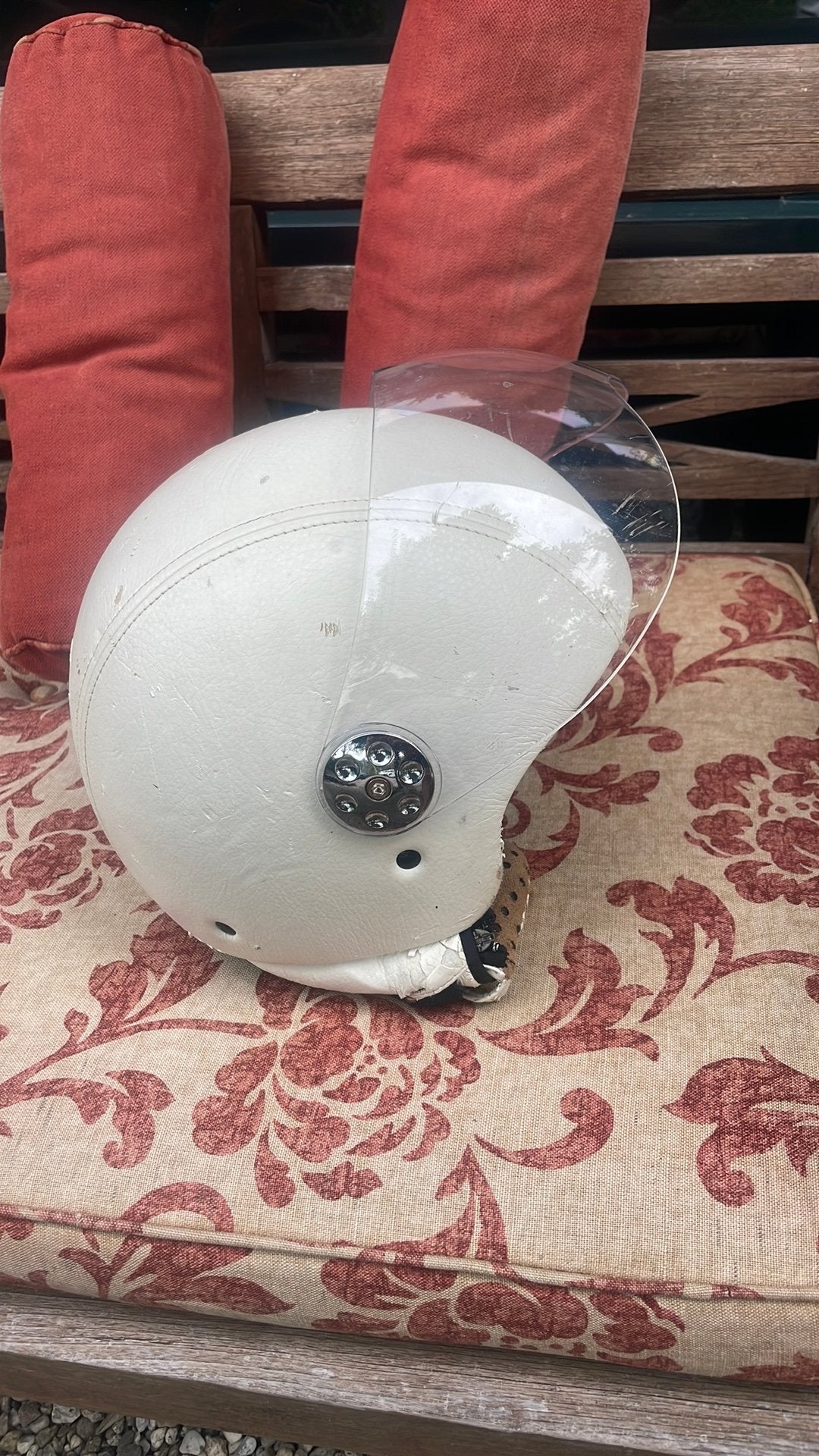 Scooter / brommer helm. Maat xs, wit, Ophalen, Gebruikt, Extra small of kleiner