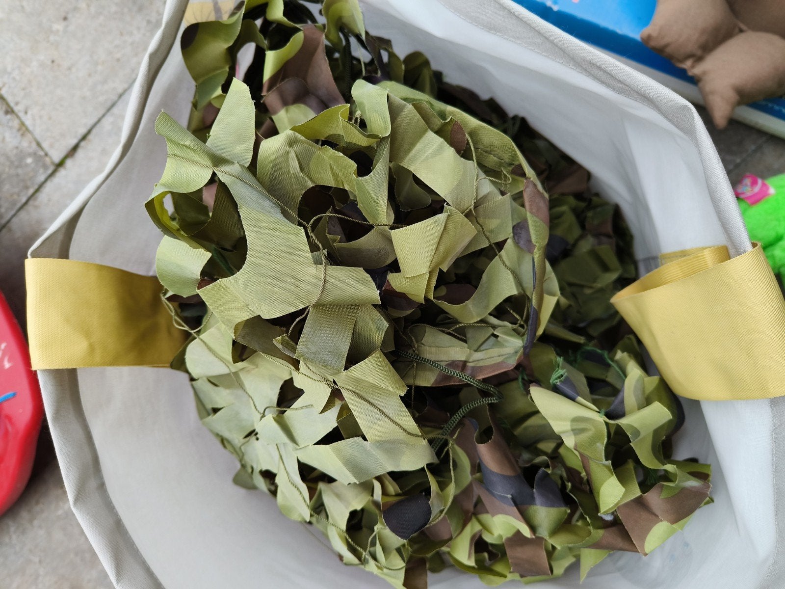 Camouflagenet voor kinderkamer - Groen/Bruin, Gebruikt, Overige merken, Ophalen of Verzenden, Wanddecoratie