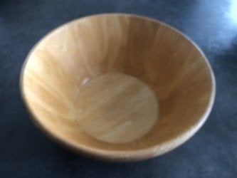 Houten schaal, Huis en Inrichting, Ophalen of Verzenden, Gebruikt, Rond, Hout