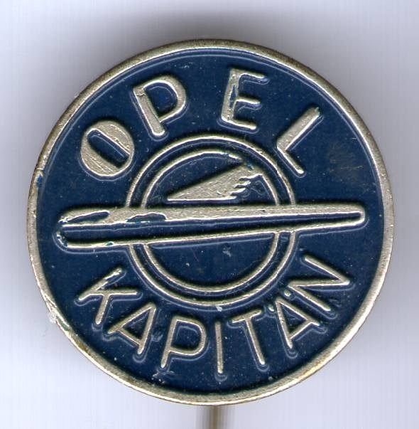 OPEL Kapitän blauw op zilverkleurig auto speldje ( C_101a), Verzamelen, Ophalen of Verzenden, Nieuw, Transport, Speldje of Pin