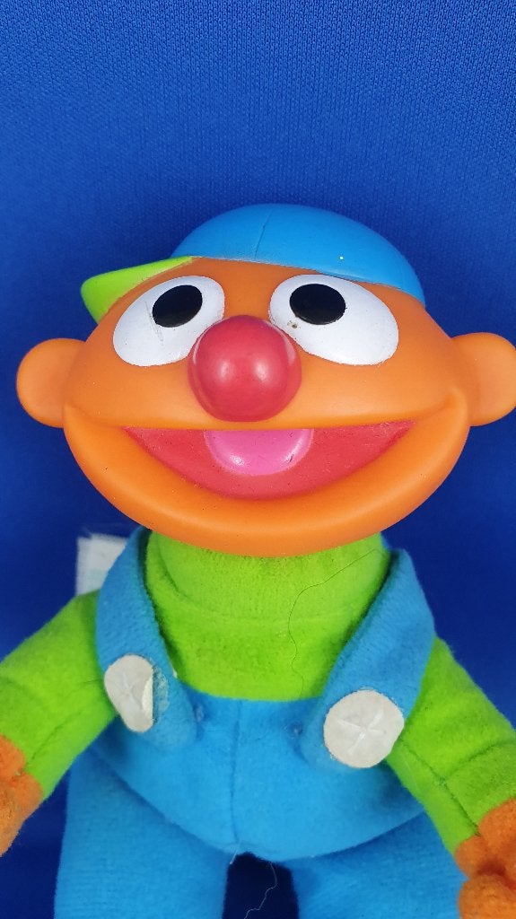 Ernie baby knuffel, vintage Tyco Babies 1998. 15 cm. T4, Tweedehands verkoop, Tweedehands verkoop, Gebruikt, Overige typen