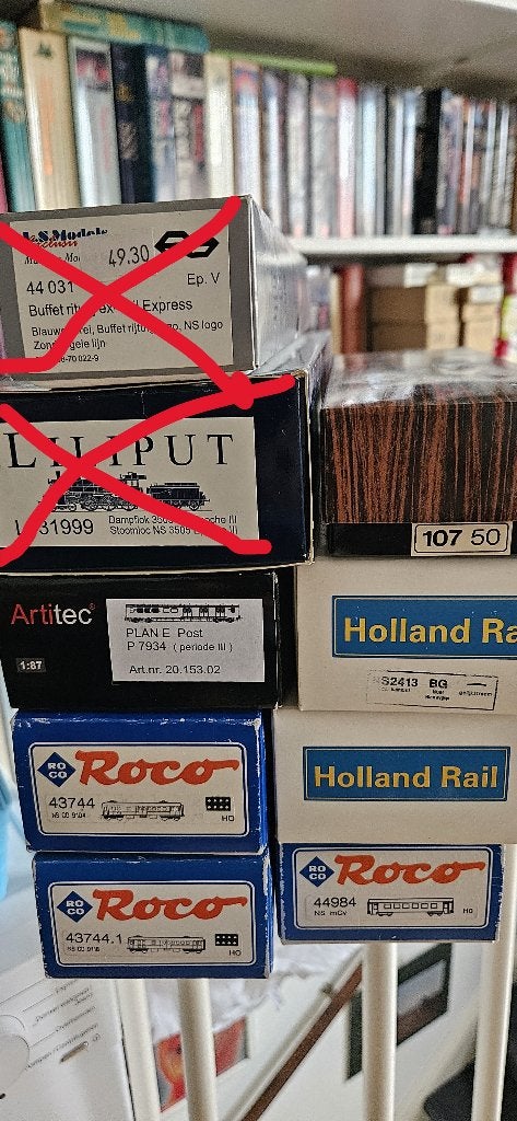 Lege OVP van Roco, Holland Rail, Liliput, Artitec., Overige merken, Gebruikt, Gelijkstroom, Overige typen