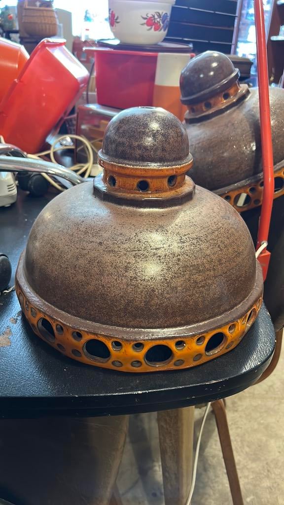 Grote midcentury hanglamp, Ophalen of Verzenden