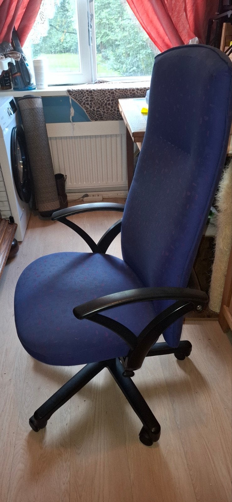 gratis bureau stoel, Ophalen, Gebruikt, Blauw