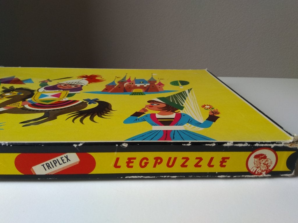 Simplex vintage houten legpuzzel, Ophalen of Verzenden, Meer dan 50 stukjes, Gebruikt, 6 jaar of ouder