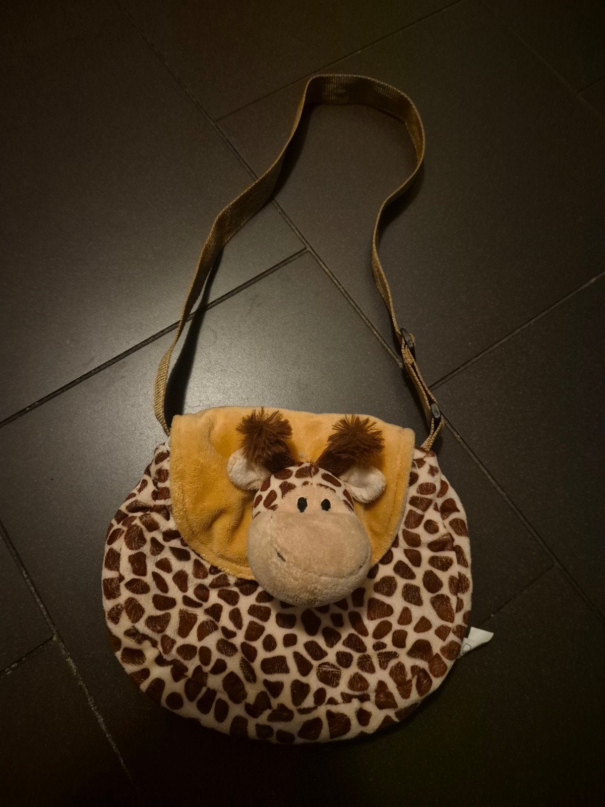 Leuk giraffen tasje, Ophalen of Verzenden, Zo goed als nieuw, Bruin, Schoudertasje