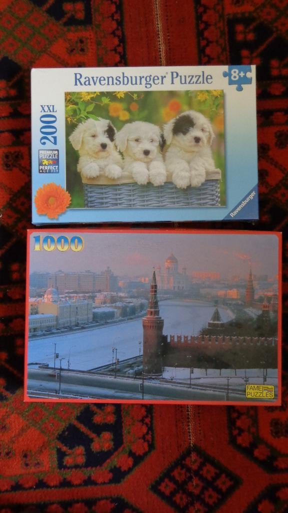 Twee puzzels, Ophalen, Minder dan 500 stukjes, Nieuw, Legpuzzel