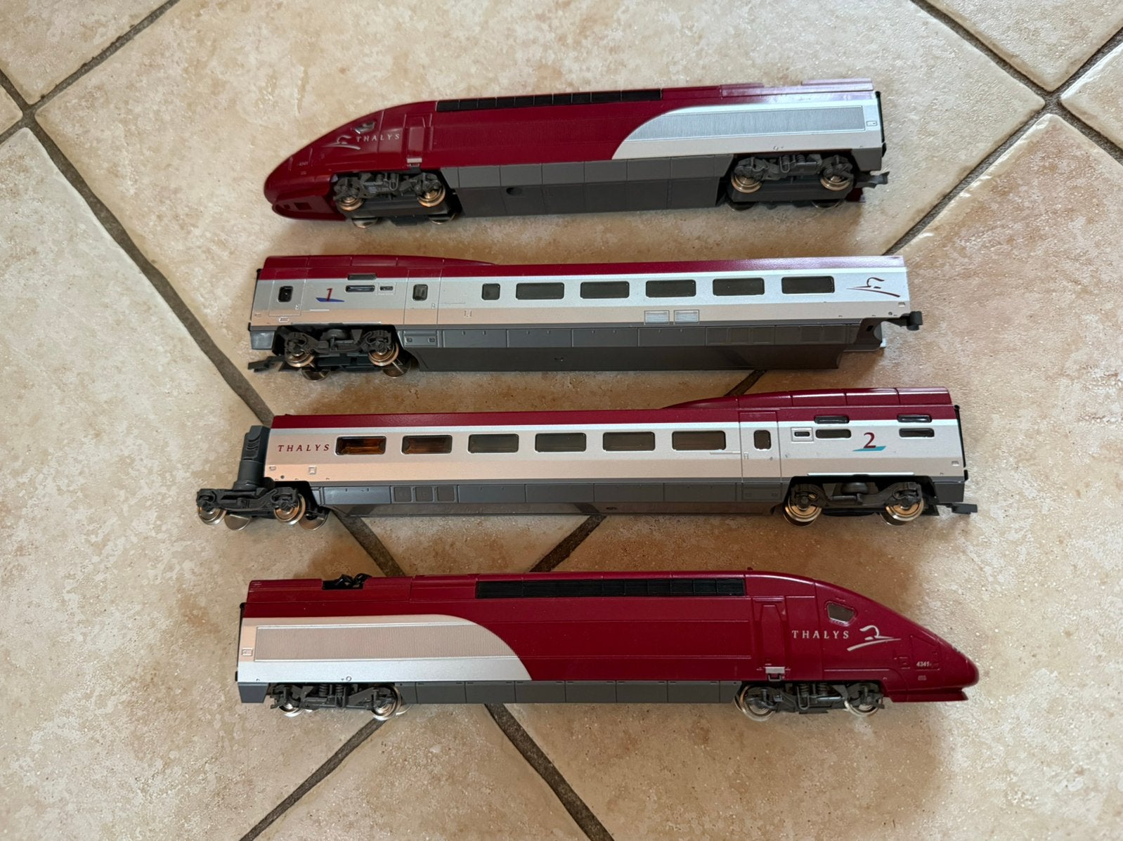 Modeltrein HO Thalys Mehano met Rails en trafo nette staat, Overige merken, Treinset, Gelijkstroom, Ophalen of Verzenden