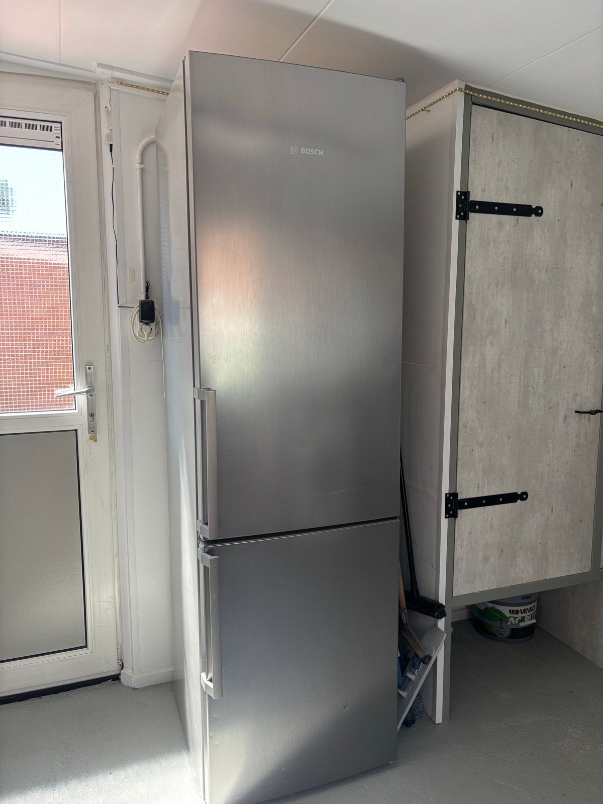 Bosch Koel-vriescombinatie - Zilver, Witgoed en Apparatuur, Koelkasten en IJskasten, Ophalen, 200 liter of meer, 60 cm of meer