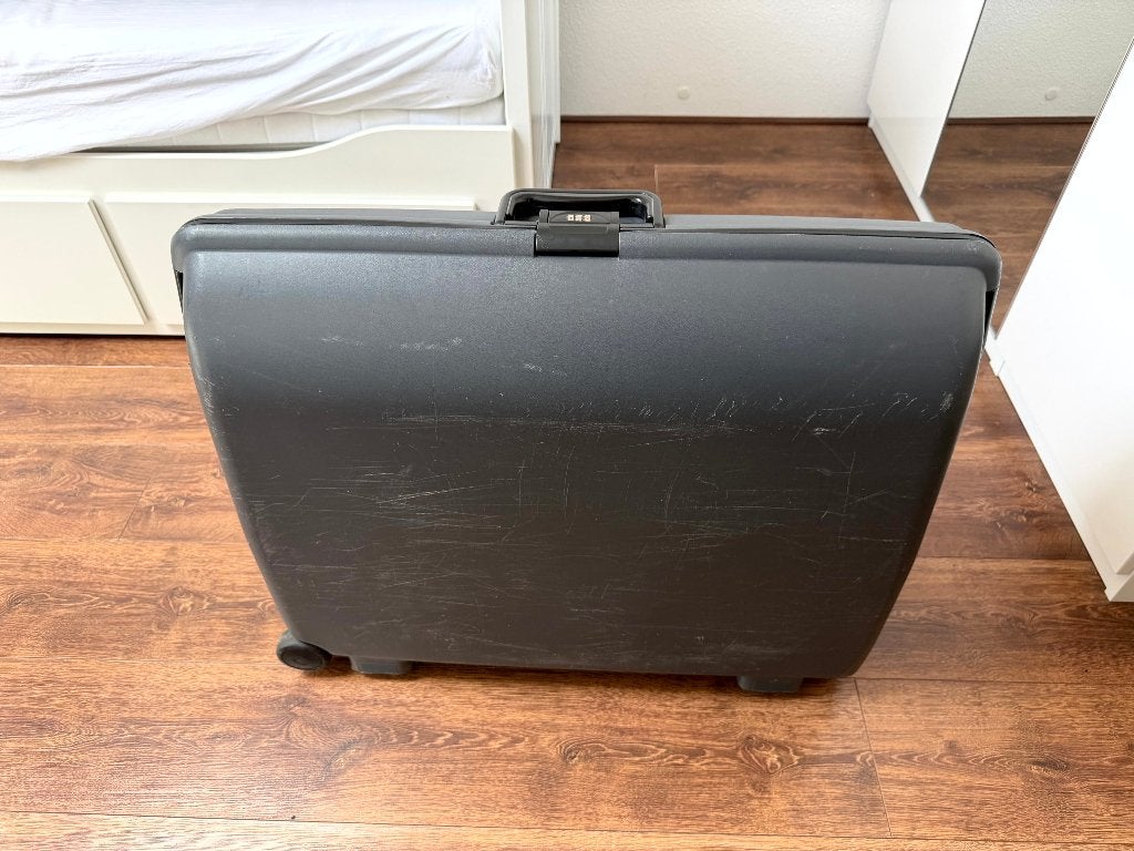 Grijze hardcase koffer, Gebruikt, Hard kunststof, 70 cm of meer, 55 cm of meer