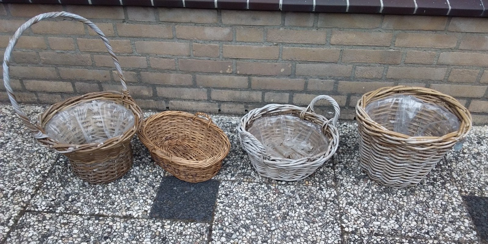 rieten manden, Ophalen, Overige materialen, Rond, Minder dan 40 cm