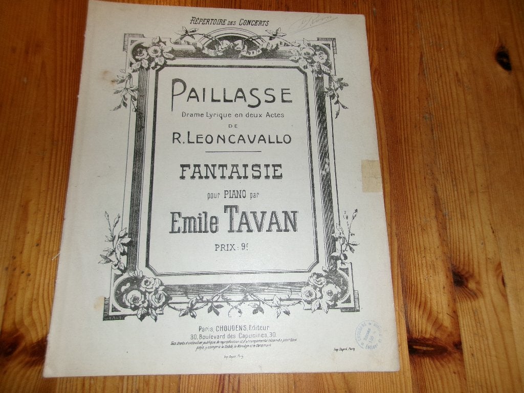Tavan / leoncavallo - paillasse, Gebruikt, Klassiek, Ophalen of Verzenden, Artiest of Componist