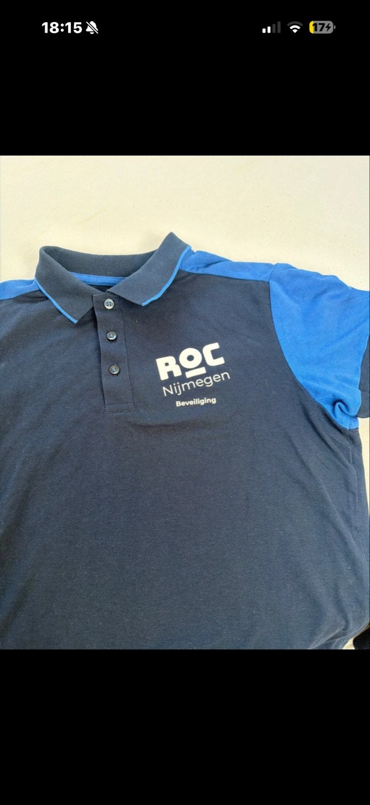 ROC Nijmegen Beveiliging Polo's en Vest, Ophalen of Verzenden, Gedragen, Overige maten, Blauw