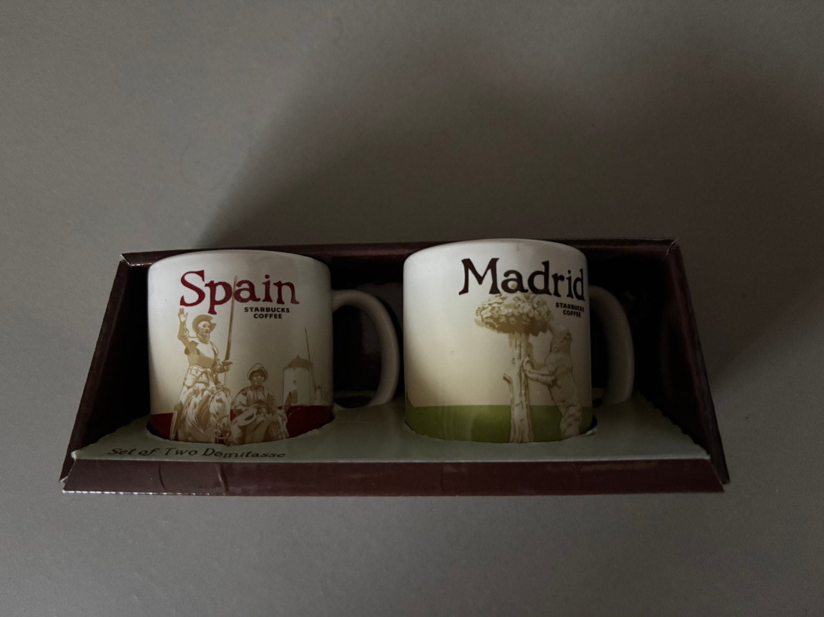Starbucks espresso Spain (Spanje) en Madrid demitasse set, Ophalen of Verzenden, Zo goed als nieuw