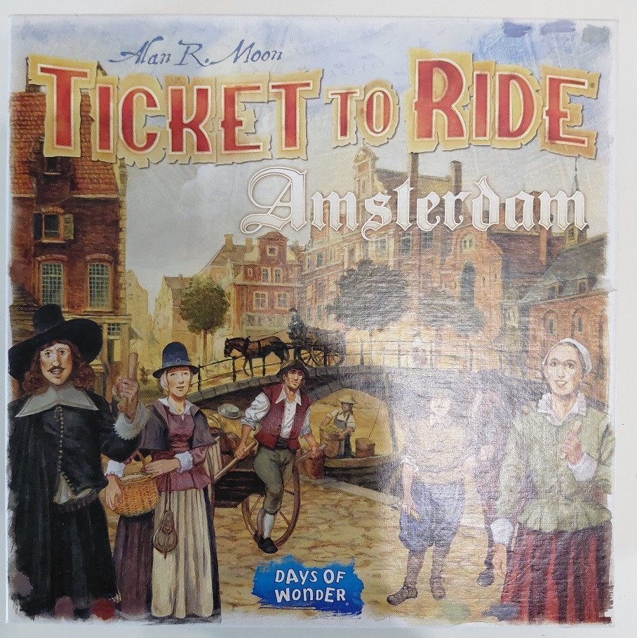 Ticket to Ride Amsterdam - Zo goed als nieuw, Een of twee spelers, Ophalen of Verzenden, Zo goed als nieuw, Days of Wonder