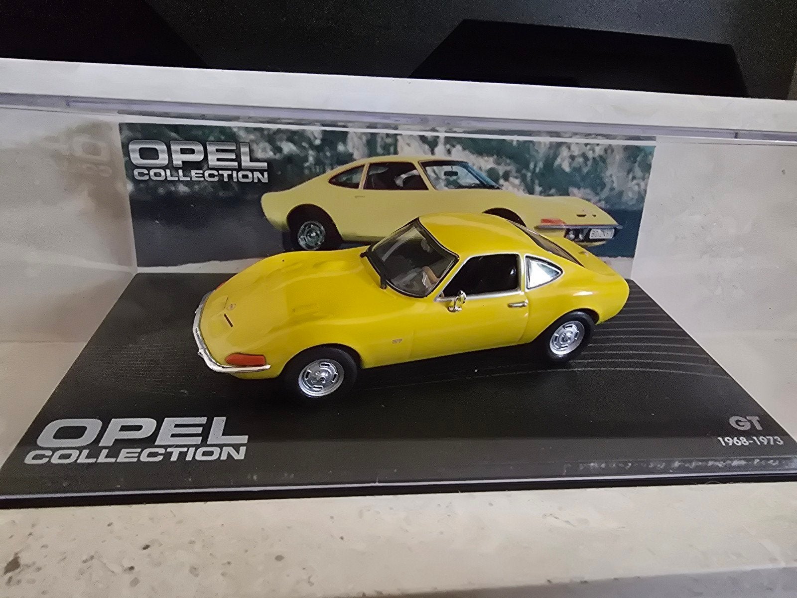 Opel GT 1968-1973 Modelauto - Opel Collection, Ophalen of Verzenden, Zo goed als nieuw, Auto, Overige merken