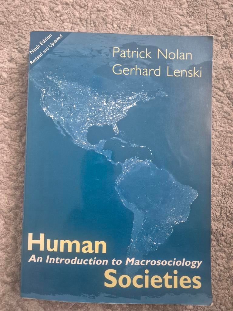 Human Societies: An Introduction to Macrosociology, Ophalen of Verzenden, Zo goed als nieuw