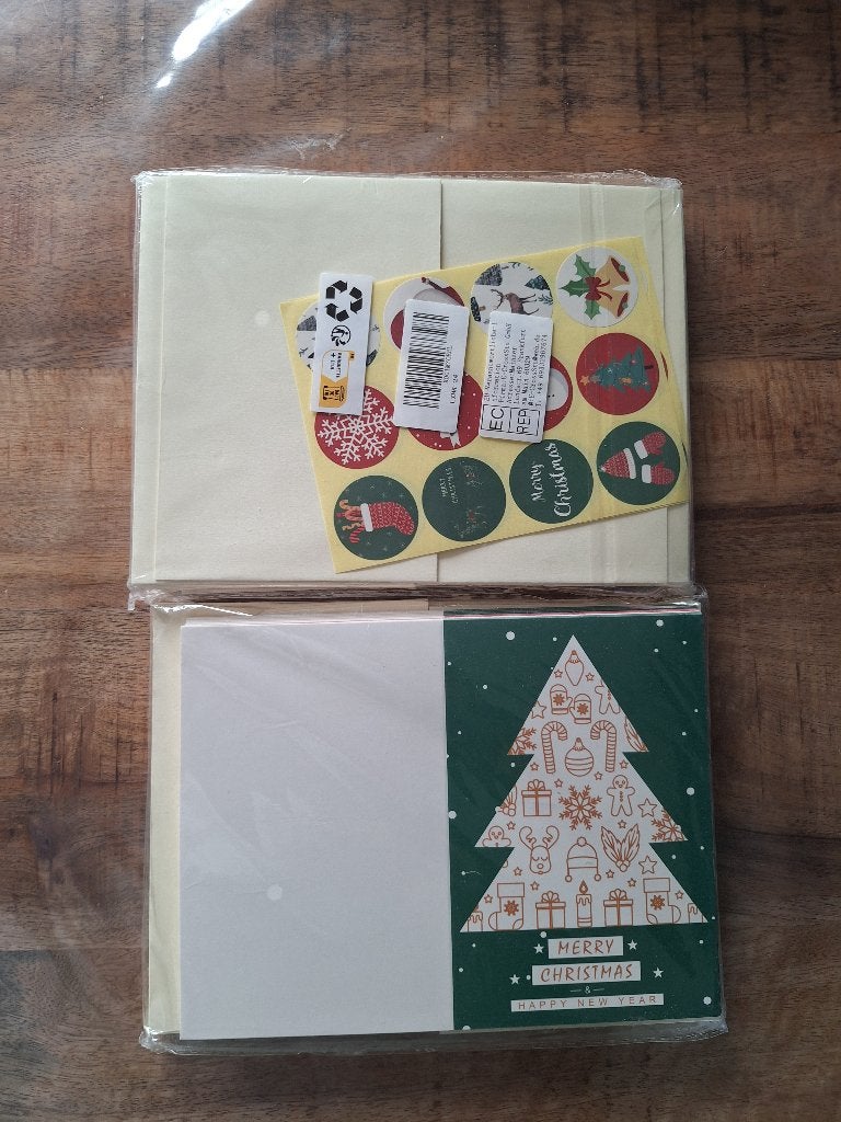Kerstkaarten maken, set van 24 stuks nw, Diversen, Ophalen of Verzenden, Nieuw