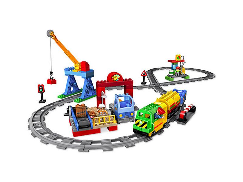 LEGO DUPLO Luxe Treinset (5609) treinbaan en uitbreiding, Kinderen en Baby's, Speelgoed | Duplo en Lego, Ophalen, Compleet, Zo goed als nieuw