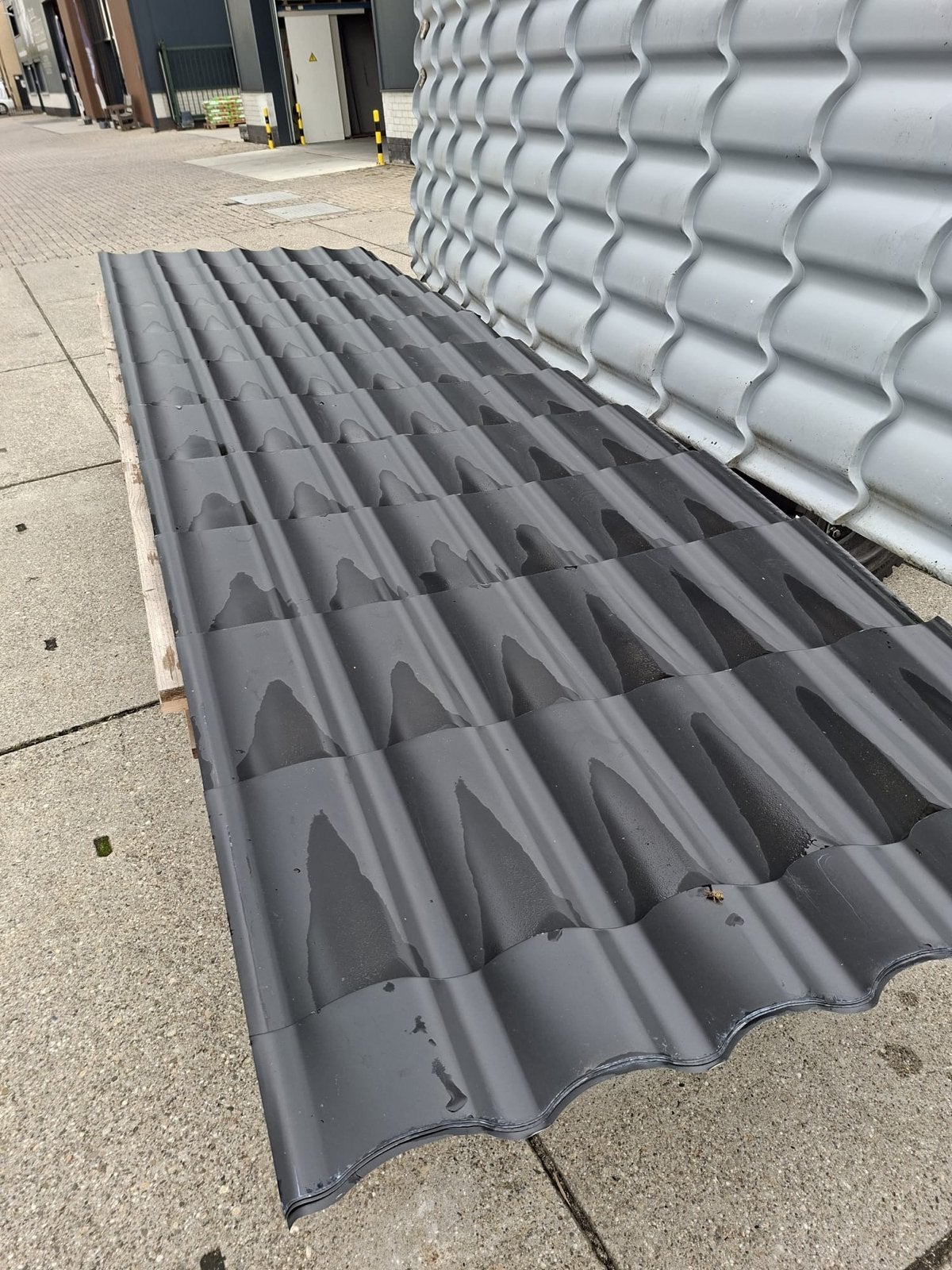 B-keus dakpanplaten 110x400 cm - 5 stuks, Zwart, Nieuw, 15 m² of meer, Metaal