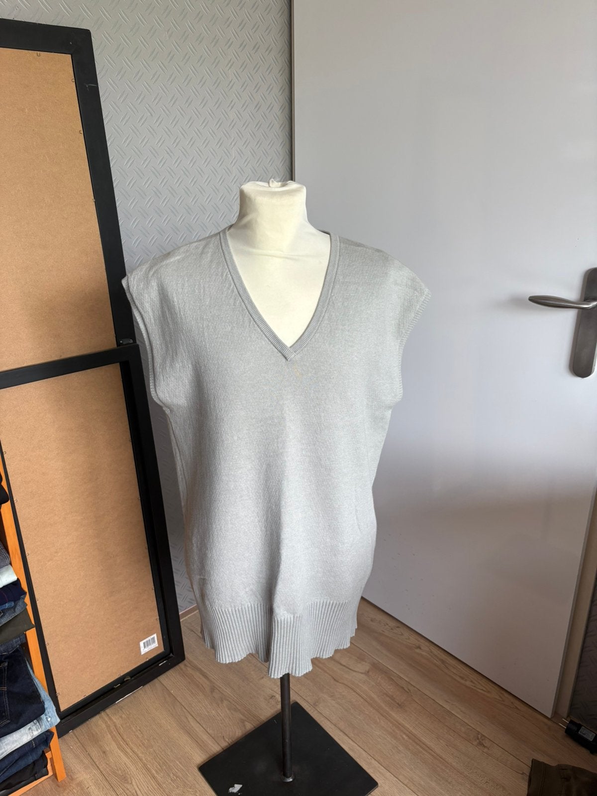 Humanoid lange trui spencer grijs s, Kleding | Dames, Ophalen of Verzenden, Zo goed als nieuw, Maat 38/40 (M), Grijs