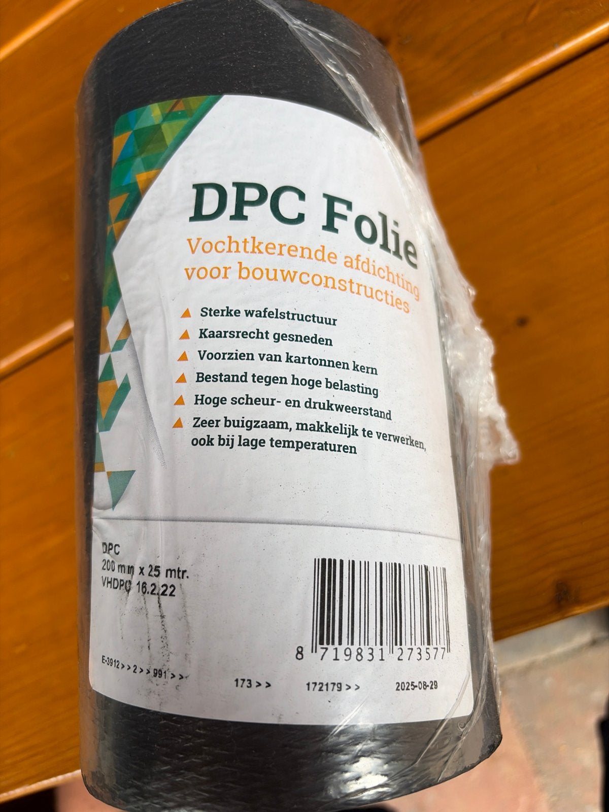 8 rollen DPC folie 200mm x 25m - Vochtkerende afdichting, Doe-het-zelf en Verbouw, Minder dan 4 cm, Overige materialen, Nieuw