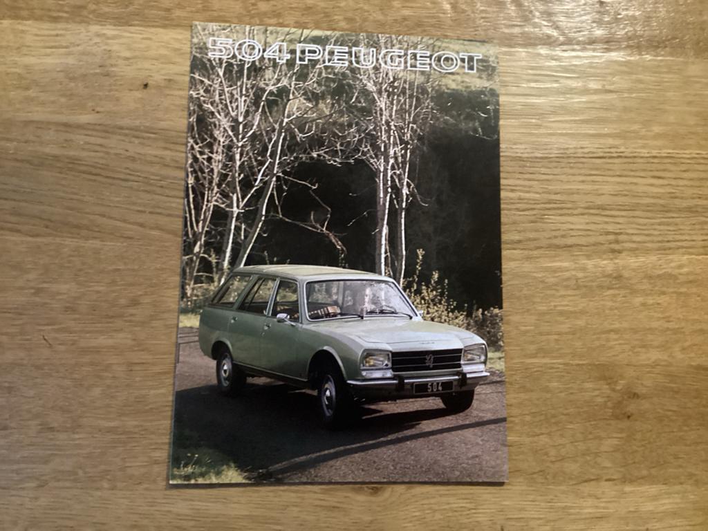 Peugeot 504 Break L Brochure uit 1977, Ophalen of Verzenden, Zo goed als nieuw, Peugeot