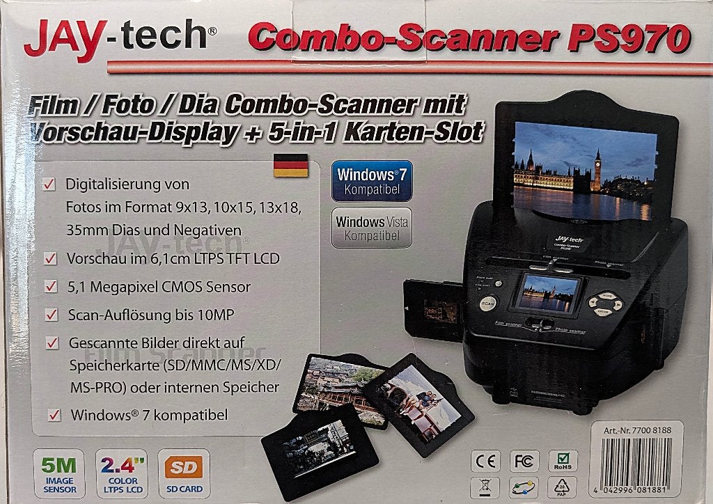 combo scanner ps970, Computers en Software, Scanners, Ophalen of Verzenden, Nieuw, Diascanner, Windows