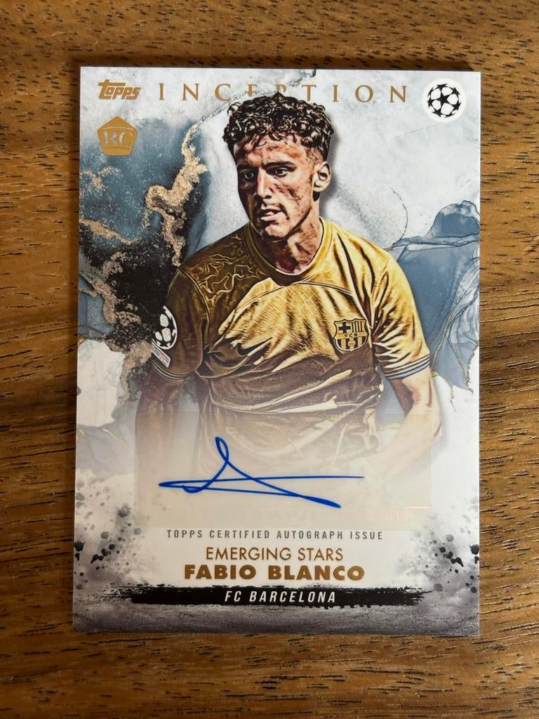Fabio Blanco Gesigneerde Kaart - Topps Inception 2023, Ophalen of Verzenden, Nieuw, Buitenlandse clubs, Spelerskaart
