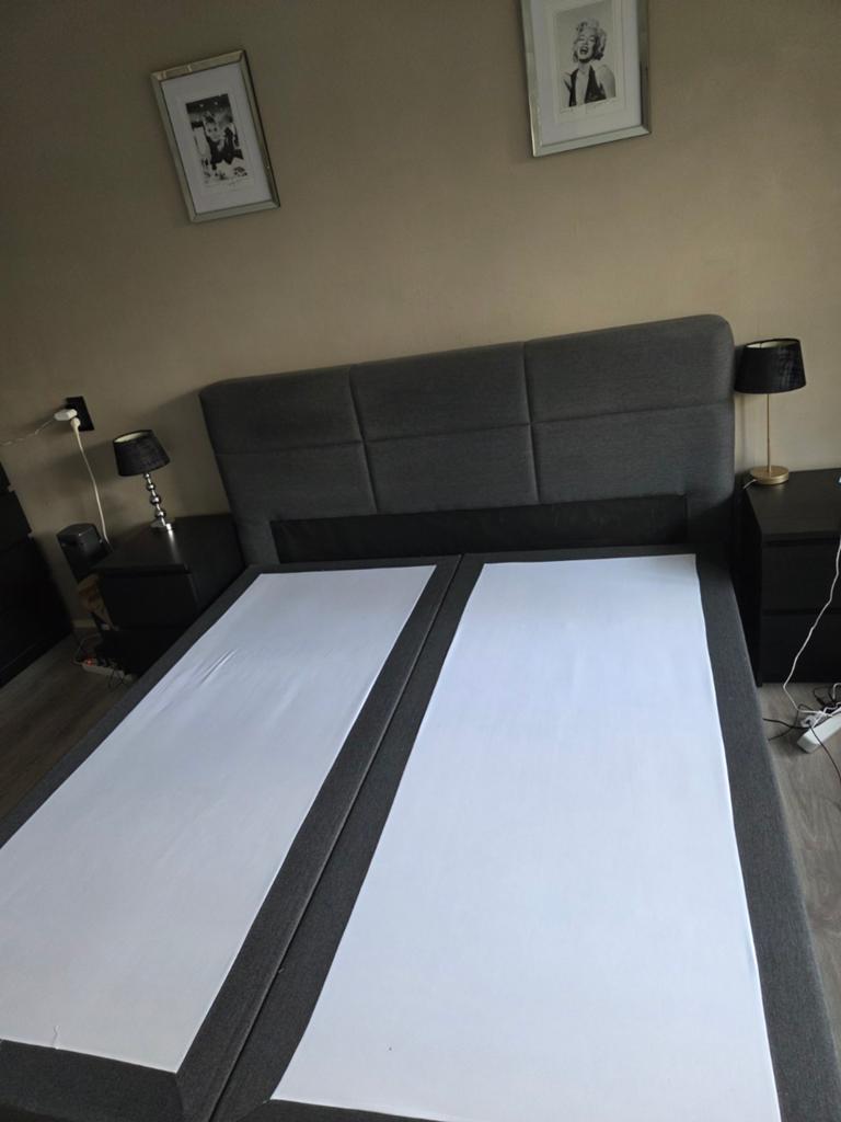 Boxspring 180x200, Huis en Inrichting, Slaapkamer | Bedden, Tweepersoons, Ophalen of Verzenden, Zo goed als nieuw, 180 cm