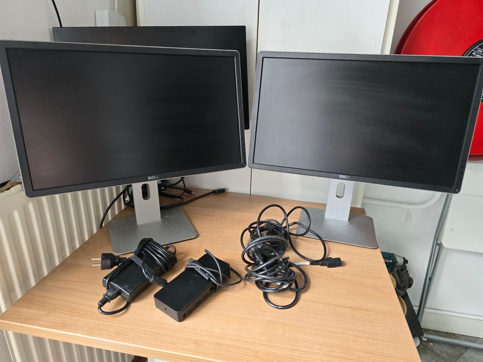 Thuiswerk pakket - 2 x monitor + dockingstation + kabels!, IPS, Kantelbaar, Full HD, Ophalen of Verzenden