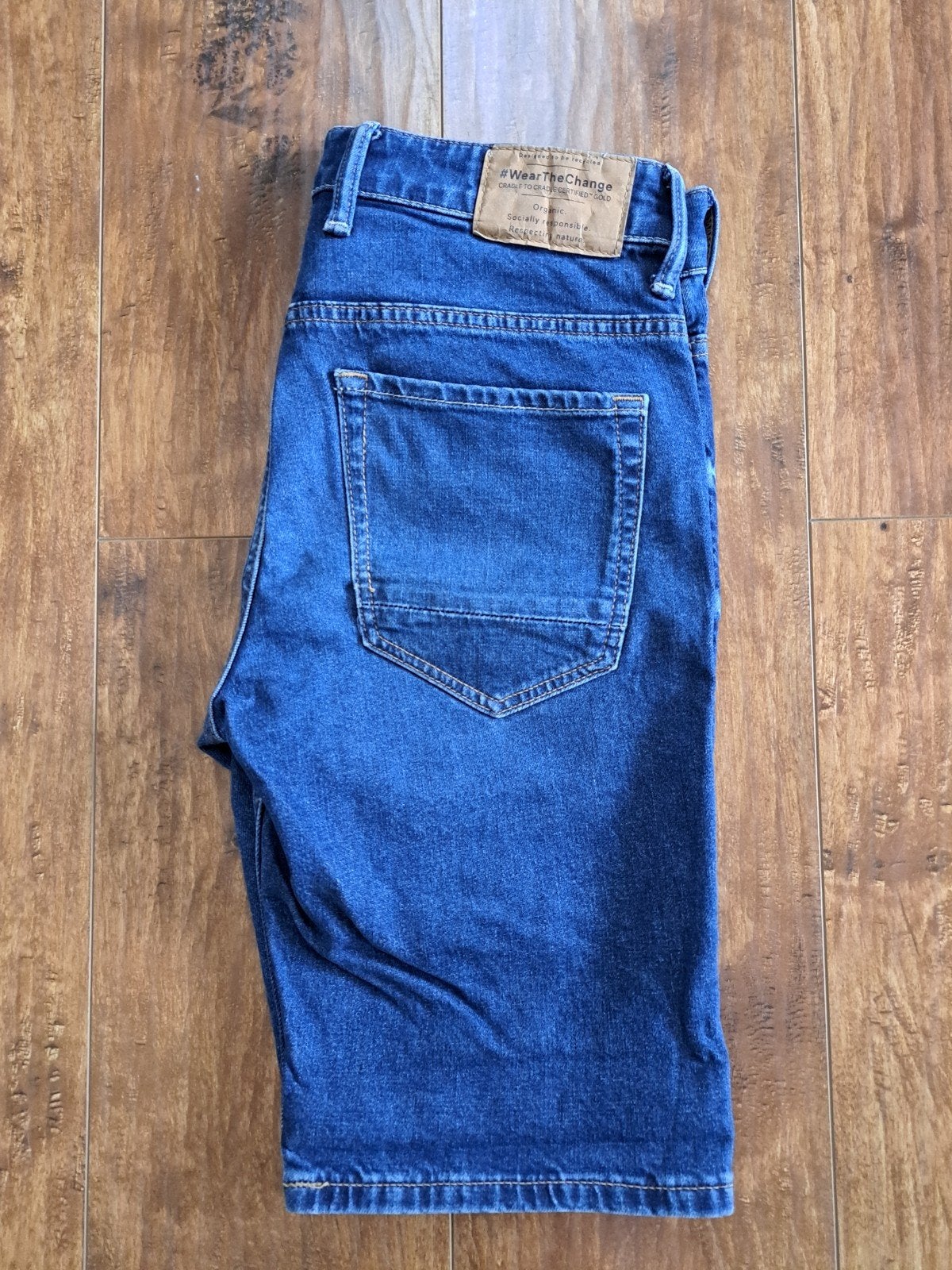 Korte blauwe spijkerbroek maat 30 van C&A, Kleding | Heren, Blauw, W32 (confectie 46) of kleiner, Gedragen, C&A