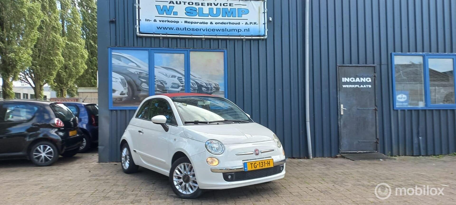 Fiat 500 1.2 Cabriolet, Gebruikt, 4 cilinders, Wit, Bedrijf