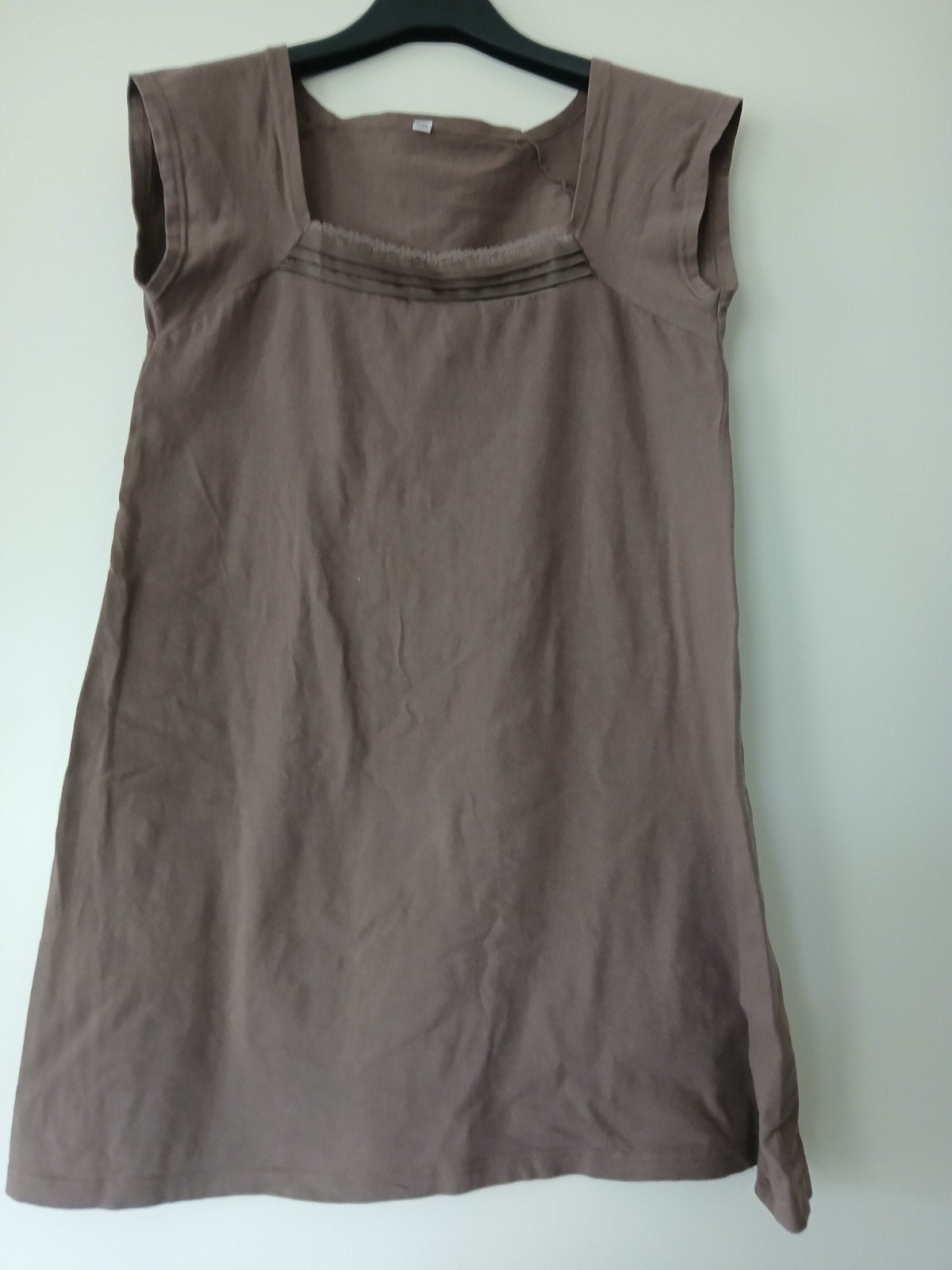 bruine top/shirt, Kleding | Dames, Tops, Ophalen, Bruin, Maat 46/48 (XL) of groter, Zo goed als nieuw