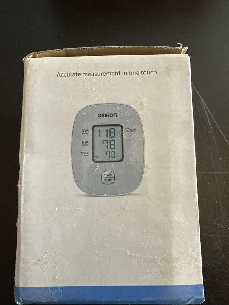 Omron Bloeddrukmeter - Nauwkeurige meting in één druk, ., Overige typen, Ophalen of Verzenden, Zo goed als nieuw