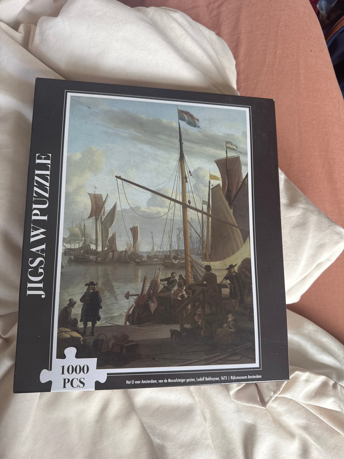 Jigsaw Puzzel 1000 Stukjes - Het IJ voor Amsterdam, Ophalen of Verzenden, 500 t/m 1500 stukjes, Nieuw, Legpuzzel