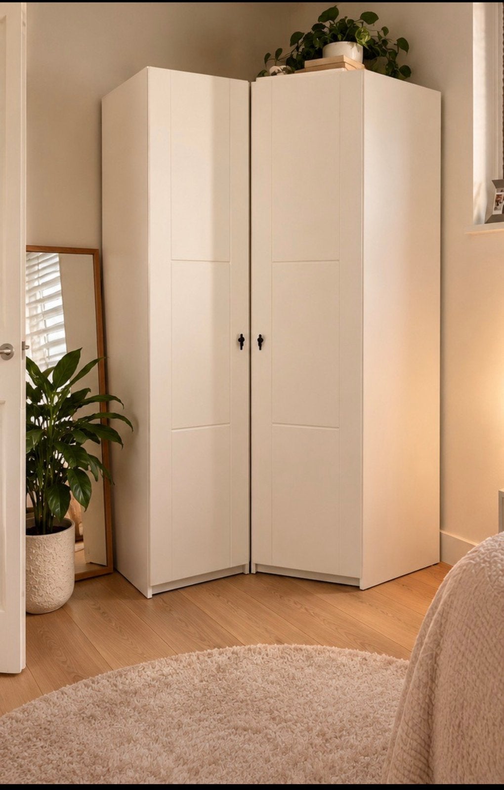LIFETIME Kidsrooms kledingkasten hoekkast | Whitewash l, Ophalen, 50 tot 100 cm, Zo goed als nieuw, 150 tot 200 cm