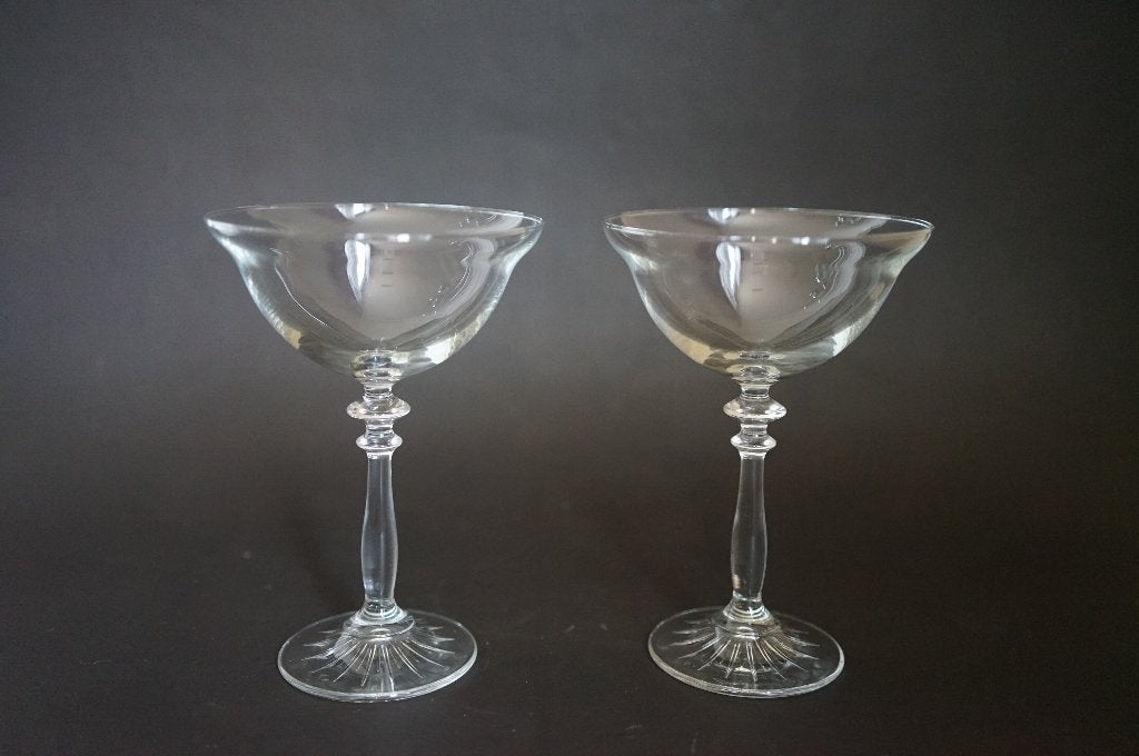 nieuw champagne 2x glas Libbey champagne coupe 24,5 cl., Glas of Glazen, Ophalen of Verzenden, Overige stijlen, Glas
